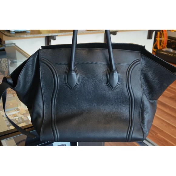 Celine Phantom Luggage Bag Black Cheetah Spots Painted KCA DESIGN CO INSTAGRAM - Picture 9 of 10